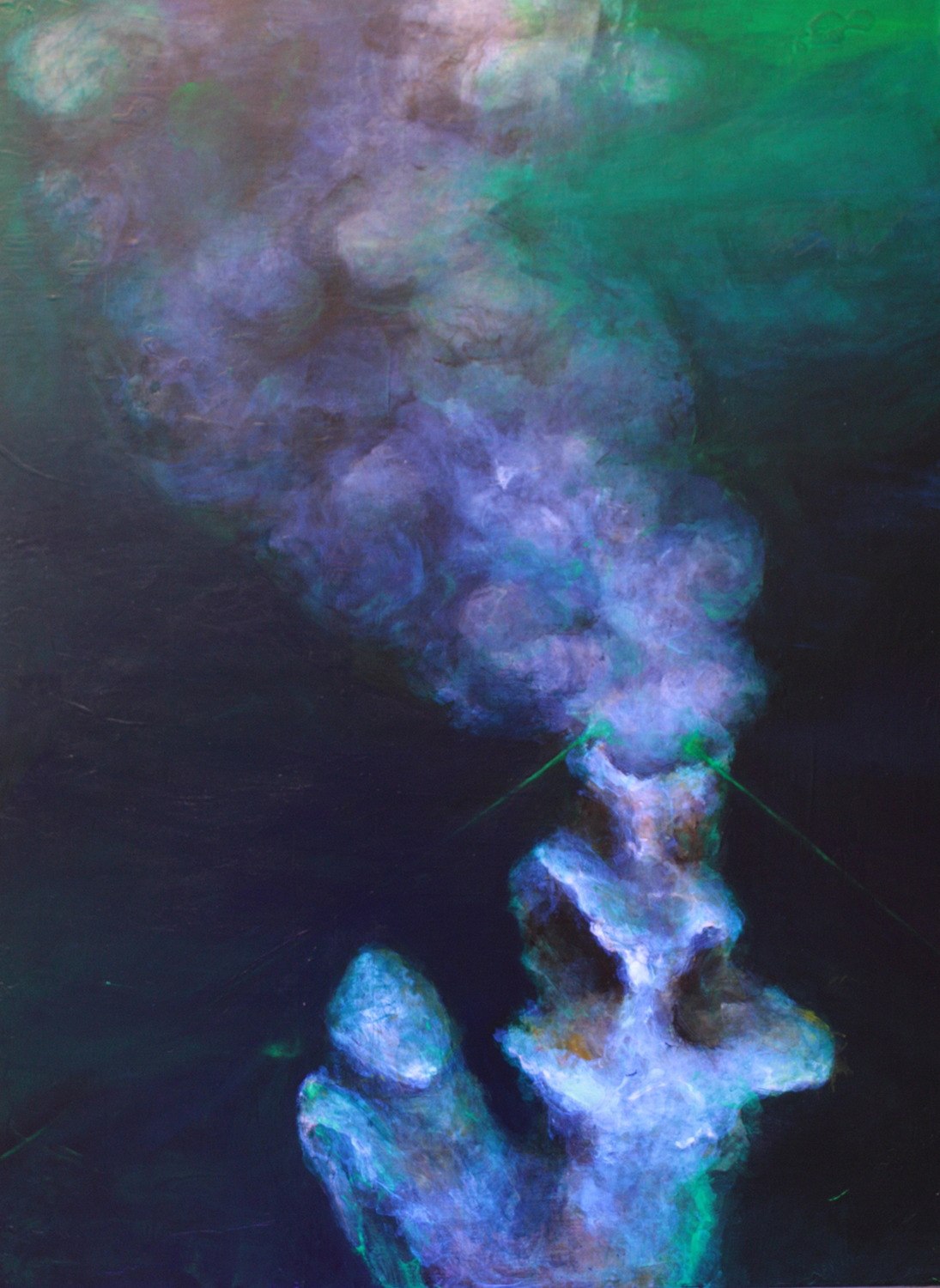 Lily Simonson, Hydrothermal Smoker East Pacific Rise, Roll Up Project, 2018