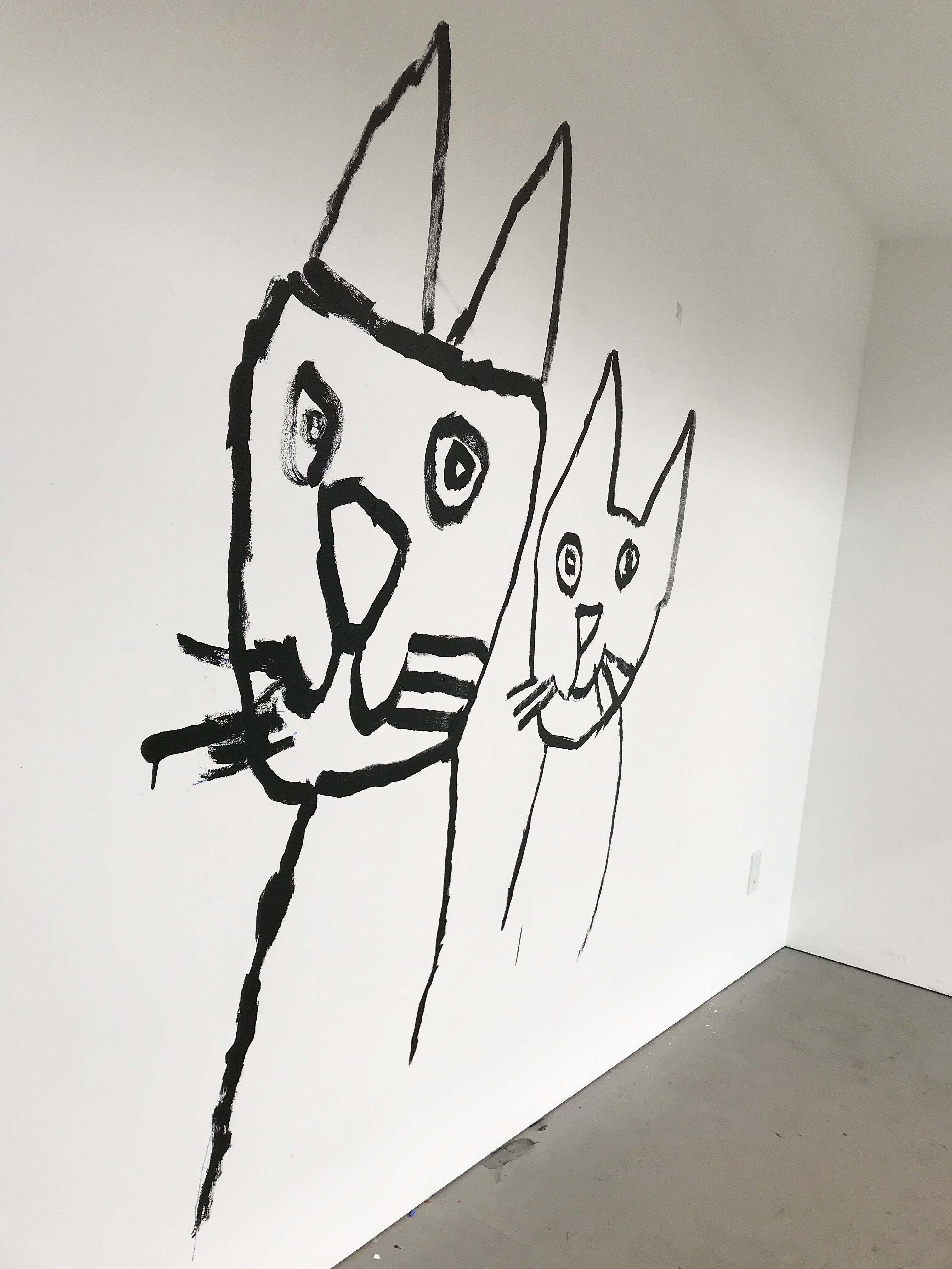 Ann Meade, Two Cats, 2019, Roll Up Project